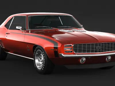 1969 Chevrolet Camaro z28 SS 3D model