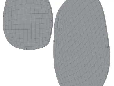 Asymmetric mirror by HM Home 3D model