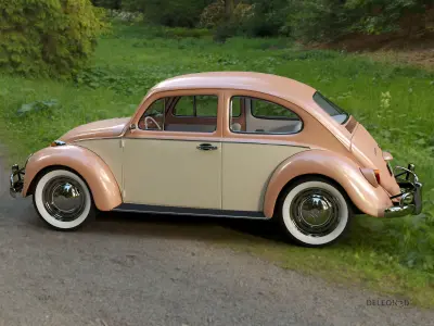 Volkswagen Beetle Fusca 1969 3D model
