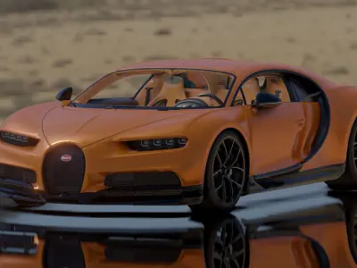TOPG Bugatti Edition - Photorealistic Low-poly 3D model