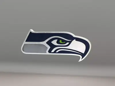 NFL Seatle Seahawks Logo 3D model