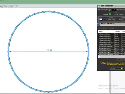 Luxury Diamond Tennis Necklace CAD Design 3DM STL Files 3D print model