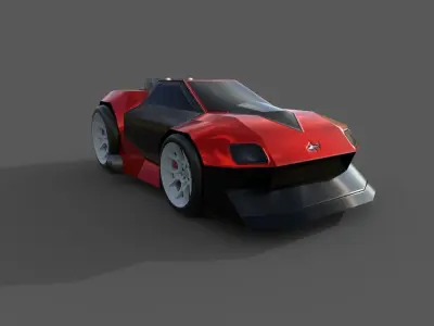 PANTHER CAR Low-poly 3D model
