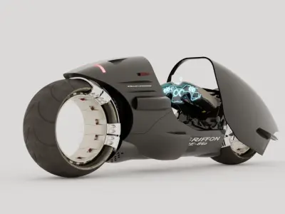 Griffon RE-860 Electric Motorbike 3D model