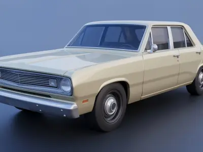 Plymouth Valiant 4 Door 1970 3D print model