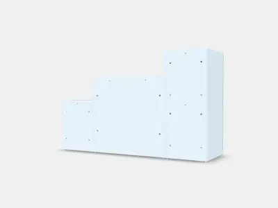 NORDLI Chest of 9 drawers 2 Low-poly 3D model
