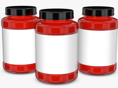 Shaker Cup and Bottle With Cover 3D model