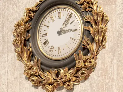 classic clock print 3D model