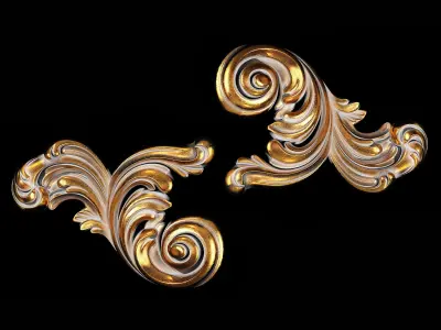 Classic carved 091 3D model