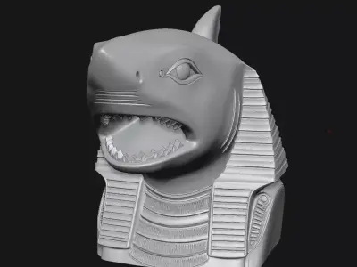 shark 3D print model