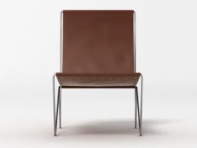 Leather Lounge Chair 3D model