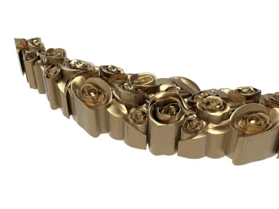 decorative pattern ready for 3D printing 3D model