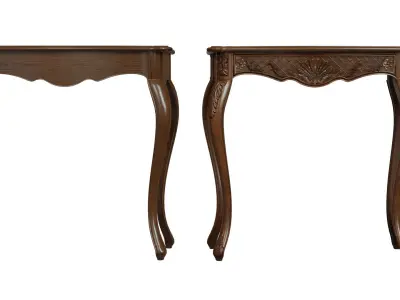  Classic side table 800 Low-poly 3D model