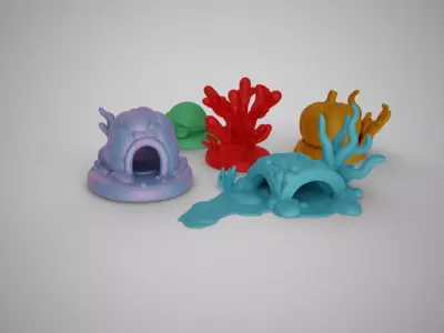 Aquarium Sea Creatures 3D print model