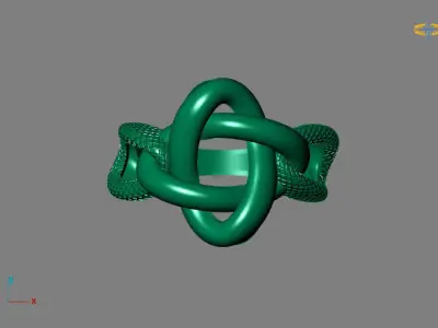 Fancy Womens Rings Plain Rings Ready STL 3DM Models Rings 3D print model 6