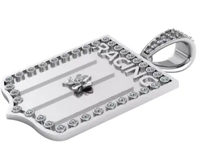 Racing Shield Pendant  3D print model