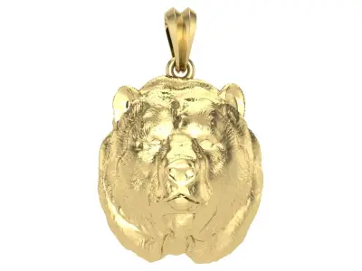 Dire Bear Pendant  3D print model