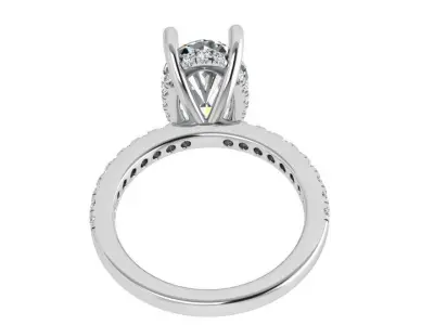 Oval Diamond Ring 4134 3D print model