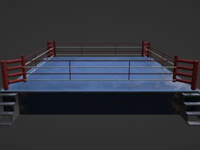 Boxing Ring Low-poly 3D model