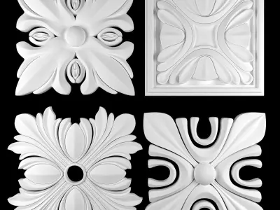 Ornament Element Pack 23 3D model