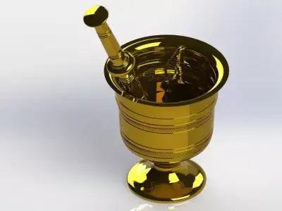 Mortar and Pestle Free 3D model