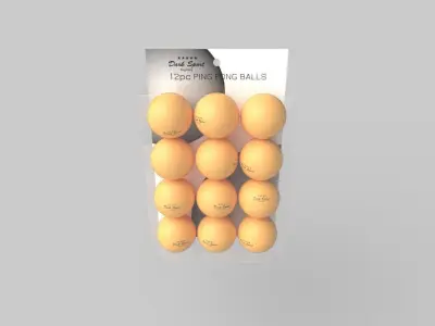 Ping Pong Ball M02 Low-poly 3D model