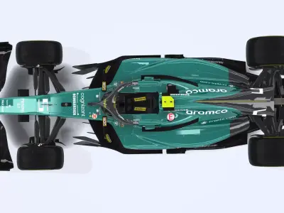 Aston Martin AMR22 3D model