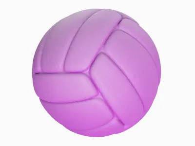 Simple Volleyball Ball 06 3D model