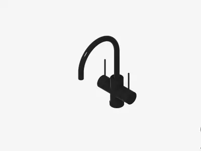 Sink Tap Set - Luxury - Sleek Low-poly 3D model