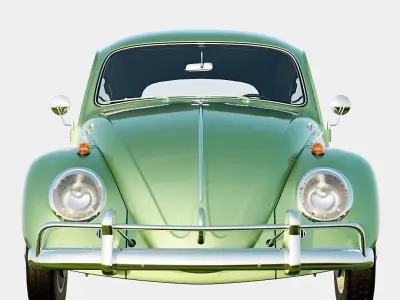 Volkswagen Beetle 1966 Euro Spec Low-poly 3D model