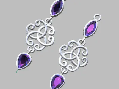 filigrri earing 3D print model