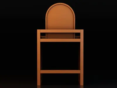 Dressing Table Free low-poly 3D model