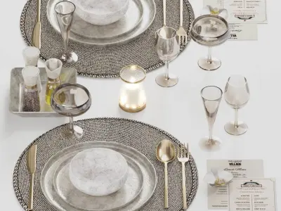 tableware set06 3D model