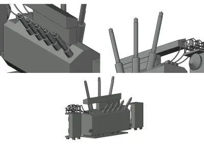 Power Transformer 3D print model