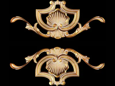 Classic carved 033 3D model