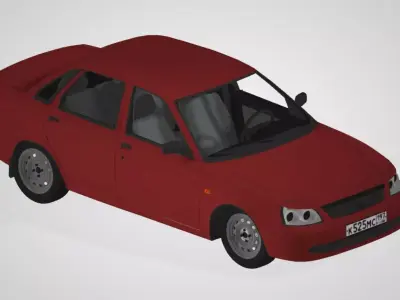 Lowpoly Car 01 Low-poly 3D model purchase