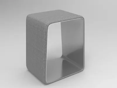 Wingy Stool Low-poly 3D model