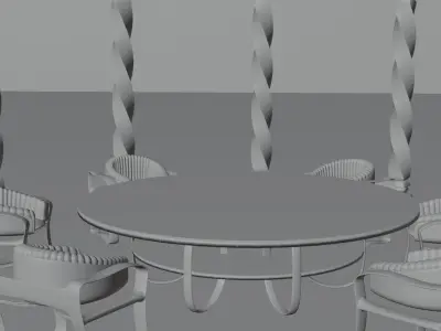 Free 3D Models Gazebo  Low-poly 3D model