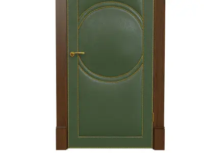 Classic wooden door 03 3D model