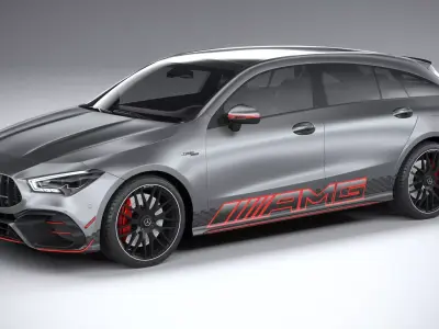 Mercedes-Benz CLA45 S AMG Shooting Brake 2024 3D model