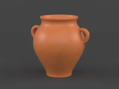 Clay Jug Set 3D model