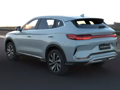 2026 BYD SealU EV with lowpoly interior Low-poly 3D model