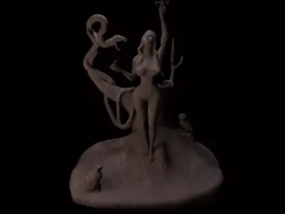 Lilith Low-poly 3D model