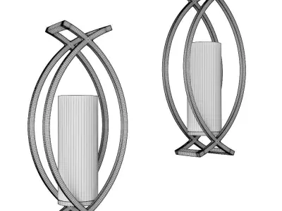 decorative candle 3D model