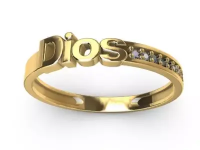 anillo dios  3D print model
