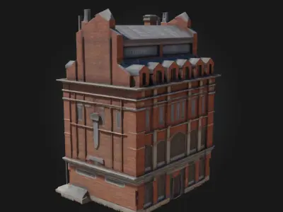 The Industrial Warehouse  Grit and Function in a Massive Shell 3D model