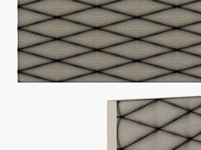 Wall 3D panel 3D print model
