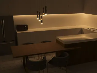 Modern Kitchen - High Quality 3D model