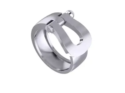 Force Large Diamond Ring EU 49-75 sizes 3D print model
