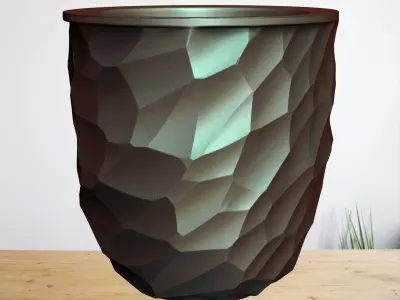 3D Printed 7 Flower pots for dacoratv  3D print model